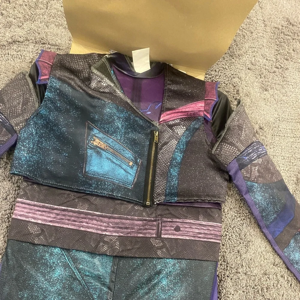 Disney Mal Costume in Teal, Purple & Black
